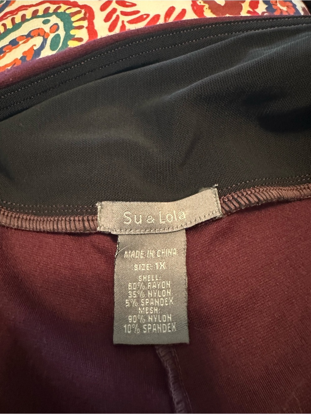 Women's Burgundy Leggings - Comfortable Stretch Fit